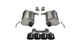 CORSA Performance 14762BLK FITS Corsa 2014 Chevy Corvette C7 Coupe 6.2L V8 AT/MT 2.75in Valve-Back Dual Rear Exit Black Xtreme Exht