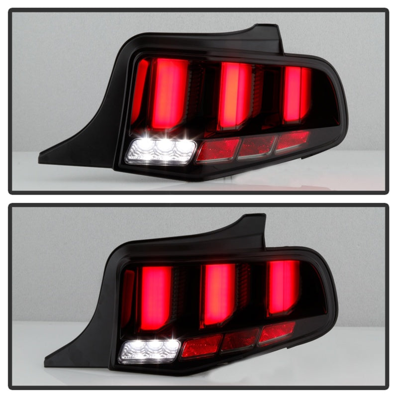 SPYDER 5085115 - Spyder 10-12 Ford Mustang Light Bar Seq Turn Signal LED Tail LightsSmoke ALT-YD-FM10-LED-SM