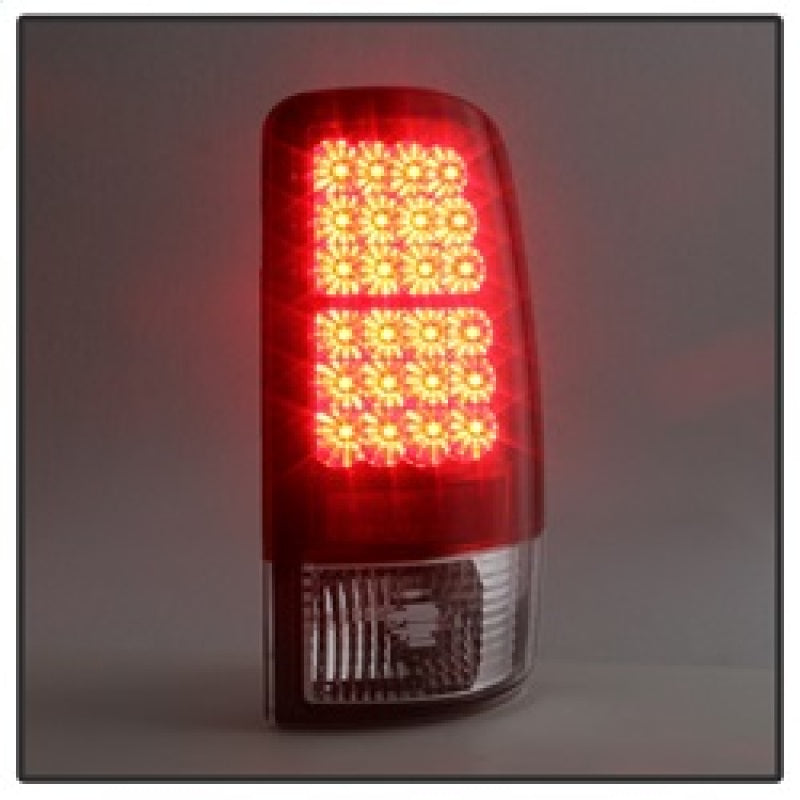 SPYDER 5001542 - Spyder Chevy Suburban/Tahoe 1500/2500 00-06 LED Tail Lights Red Clear ALT-YD-CD00-LED-RC