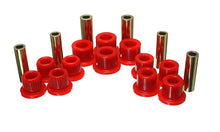Load image into Gallery viewer, Energy Suspension 4.2147R FITS 99-04 Ford F-350 2wd/F-250 SD 4wd/F-350 4wd Red Rear Leaf Spring Bushing Set