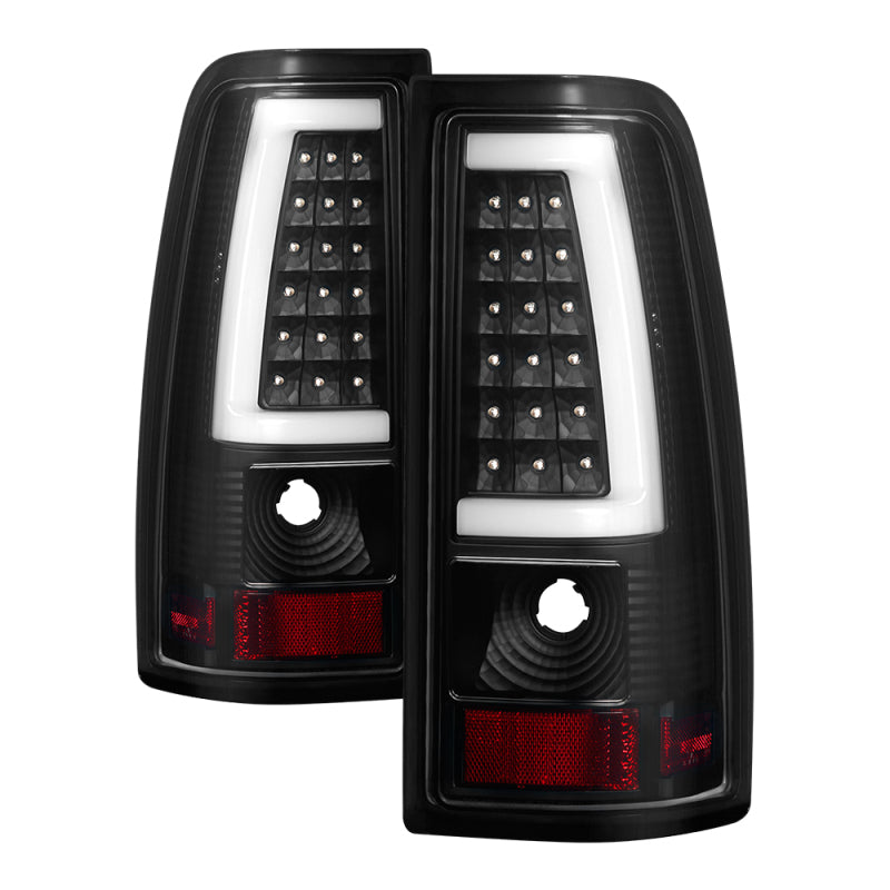 SPYDER 9038761 -xTune Chevy Silverado 1500/2500/3500 99-02 / Version 3 Tail Lights Black ALT-ON-CS99V3-LBLED-BK