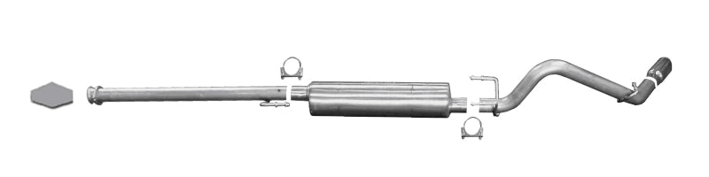 Gibson 18802 - 05-13 Toyota Tacoma Base 4.0L 2.5in Cat-Back Single Exhaust Aluminized