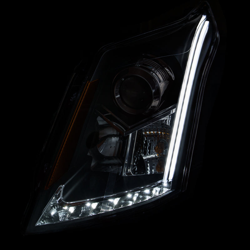ANZO - [product_sku] - ANZO 2010-2015 Cadillac Srx Projector Headlights w/ Plank Style Design Black - Fastmodz