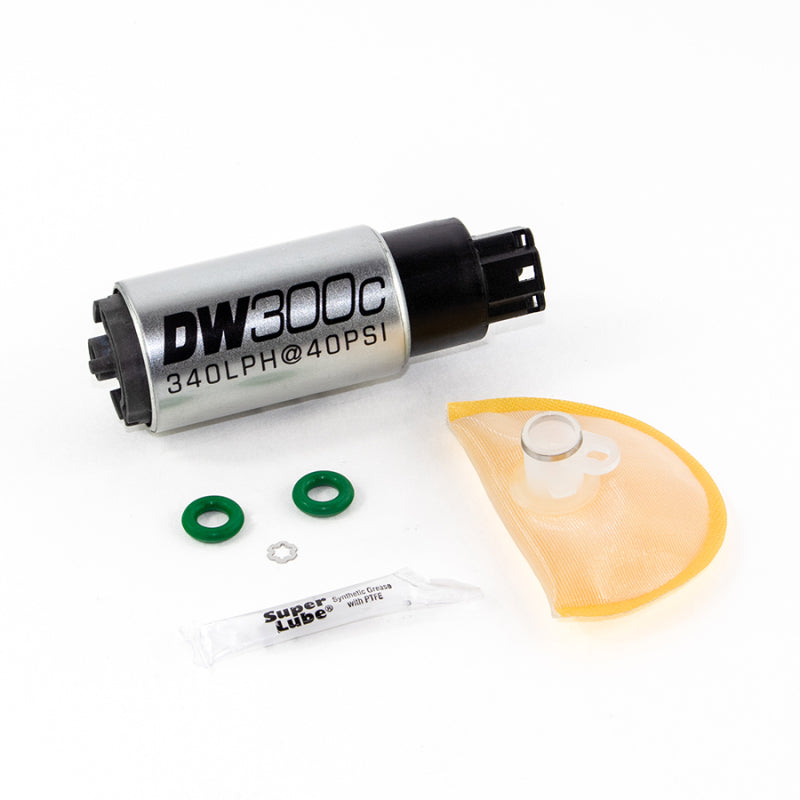 DeatschWerks 9-307-1008 - 340lph DW300C Compact Fuel Pump w/ 06-11 Civic Set Up Kit (w/o Mounting Clips)