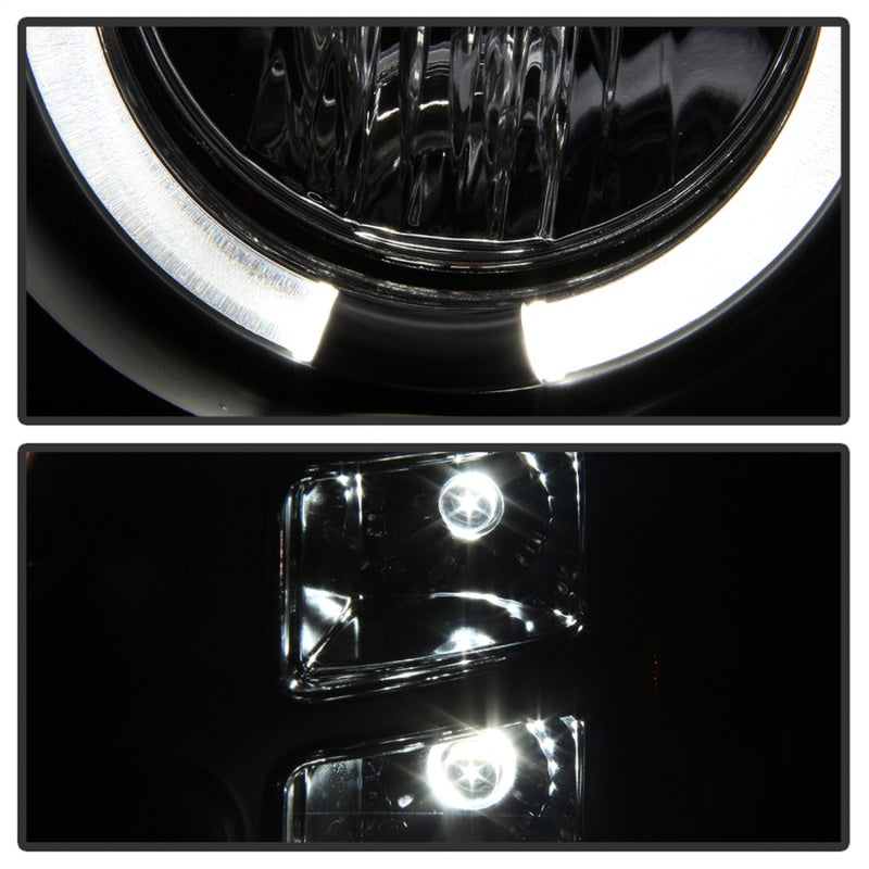 SPYDER 5010605 - Spyder GMC Sierra 1500/GMC Sierra Denali 08-13 Projector LED Halo- LED Blk PRO-YD-GS07-HL-BK