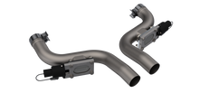 Load image into Gallery viewer, QTP 530011 - 11-18 Dodge Challenger/Charger 5.7L 2.5in 304SS Aggressor Cutout Dual Mid Pipes