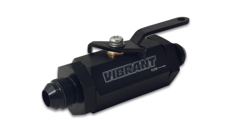Vibrant 16746 FITS -6AN to -6AN Male Shut Off Valve - Black