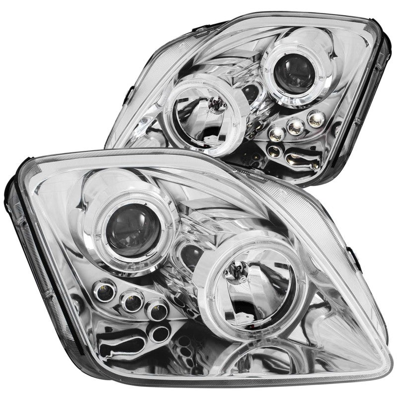 ANZO 121342 FITS: 1997-2001 Honda Prelude Projector Headlights w/ Halo Chrome w/ LED