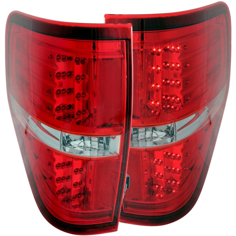 ANZO 311139 FITS 2009-2014 Ford F-150 LED Taillights Red/Clear