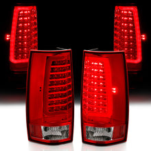 Load image into Gallery viewer, ANZO 311323 FITS 2007-2014 Chevy Tahoe LED Taillight Plank Style Chrome With Red/Clear Lens