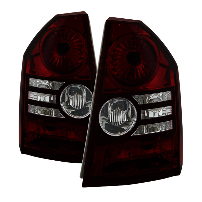 SPYDER 9033834 - Xtune Chrysler 300 2008-2010 OEM Style Tail Lights -Red Smoked ALT-JH-C308-OE-RSM