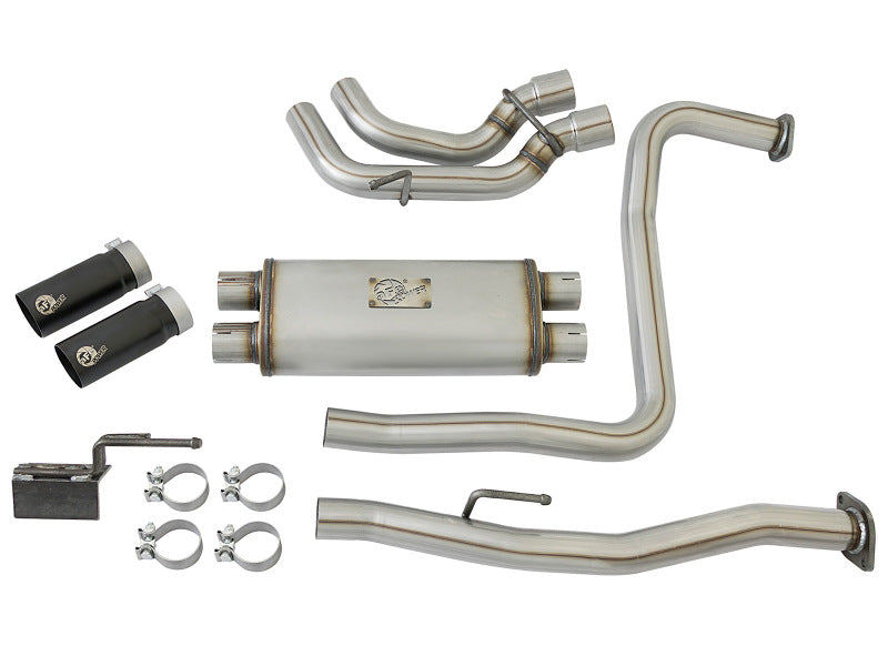 aFe Rebel Series 3in 409 SS Cat-Back Exhaust w/ Black Tips 04-15 Nissan Titan V8 5.6L