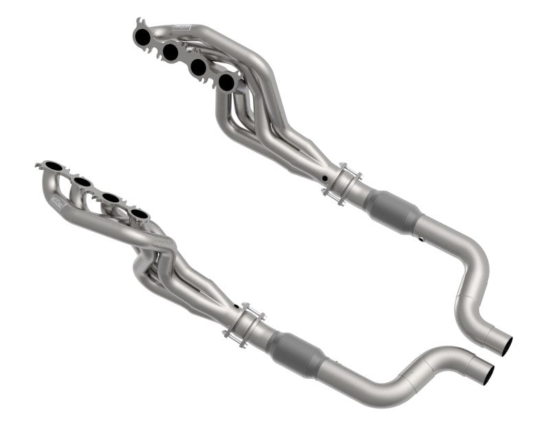 Kooks Headers 1156H630 - Kooks 2020 Mustang GT500 5.2L 2in x 3in SS Headers w/GREEN Catted Connection Pipe