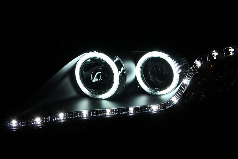 ANZO - [product_sku] - ANZO 2010-2011 Toyota Camry Projector Headlights w/ Halo Black (CCFL) - Fastmodz