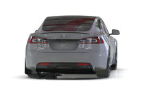 Load image into Gallery viewer, Rally Armor MF101-UR-BLK-MBK FITS: FITS 21-23 Tesla Model S/ S Plaid Black UR Mud Flap w/ Metallic Black Logo