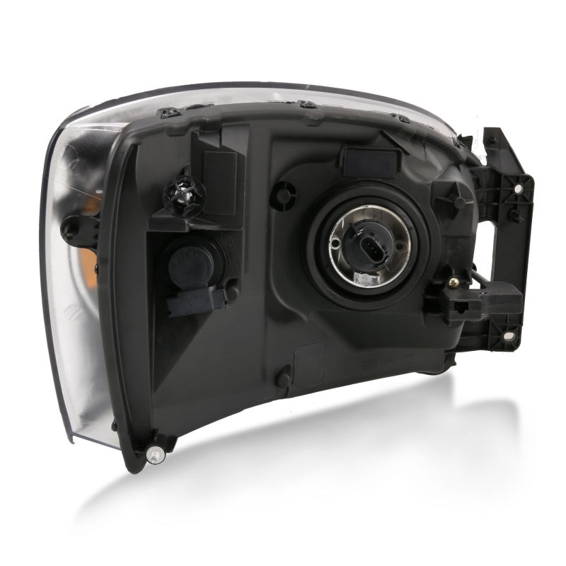 ANZO 111427 FITS 111427 FITS 2006-2009 Dodge Ram 1500 Crystal Headlight Black Amber