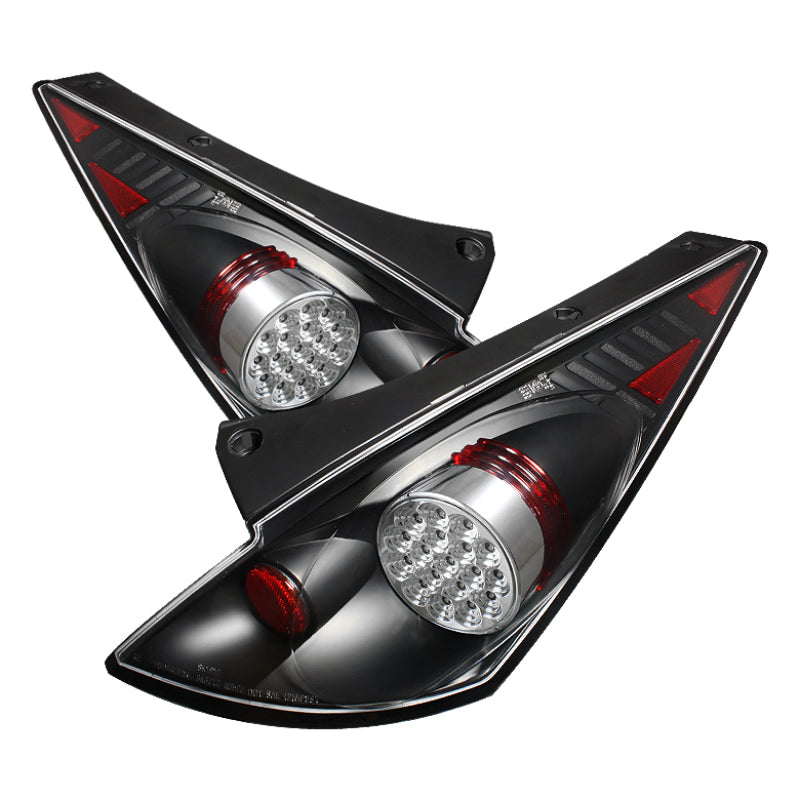 SPYDER 5006714 - Spyder Nissan 350Z 03-05 LED Tail Lights Black ALT-YD-N350Z02-LED-BK