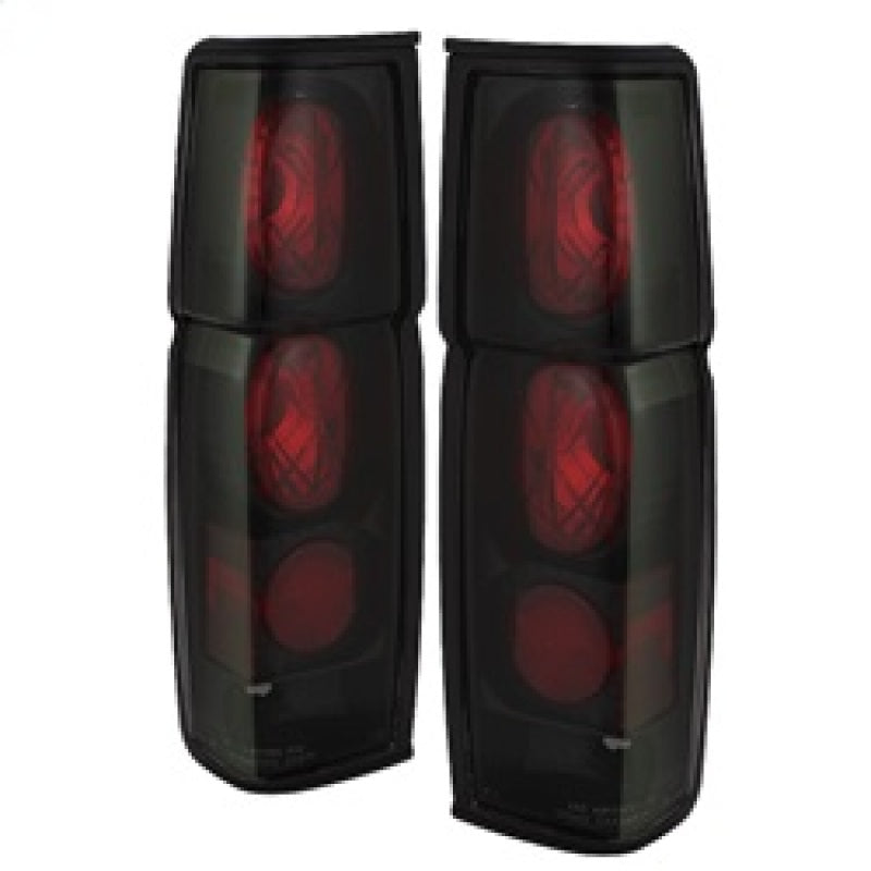 SPYDER 5078216 - Spyder Nissan Hardbody 86-97 Euro Style Tail Lights Black Smoke ALT-YD-NH86-BSM