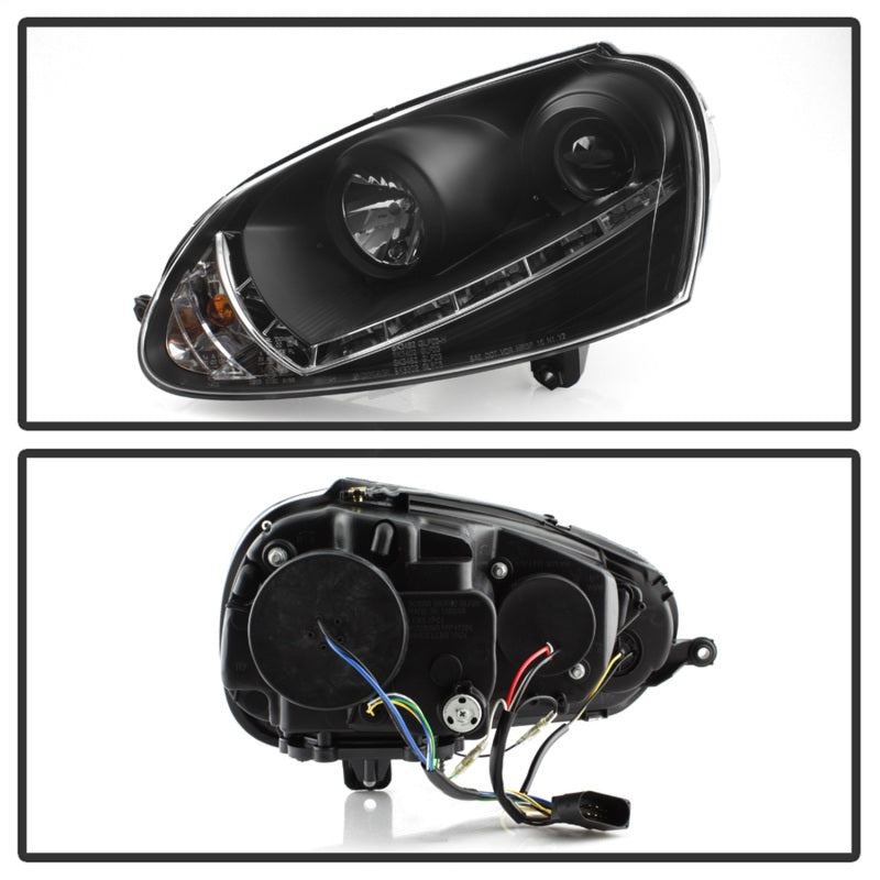 SPYDER 5017529 - Spyder Volkswagen GTI 06-09/Jetta 06-09 Xenon/HID Model OnlyDRL Black PRO-YD-VG06-HID-DRL-BK