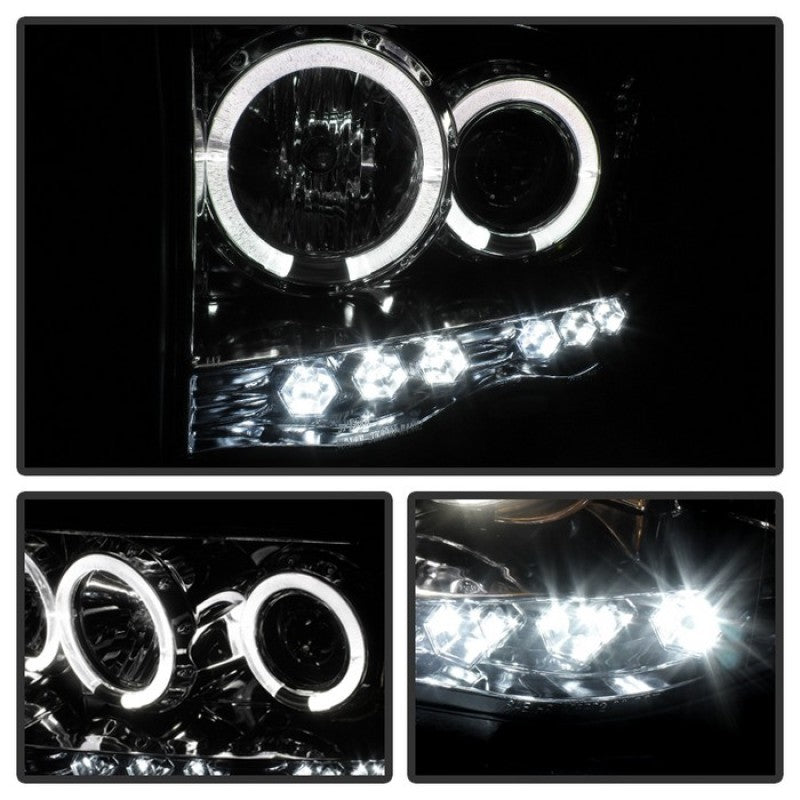 SPYDER 5009982 - Spyder Dodge Ram 1500 02-05/Ram 2500 03-05 Projector Headlights LED Halo LED Chrm PRO-YD-DR02-HL-C