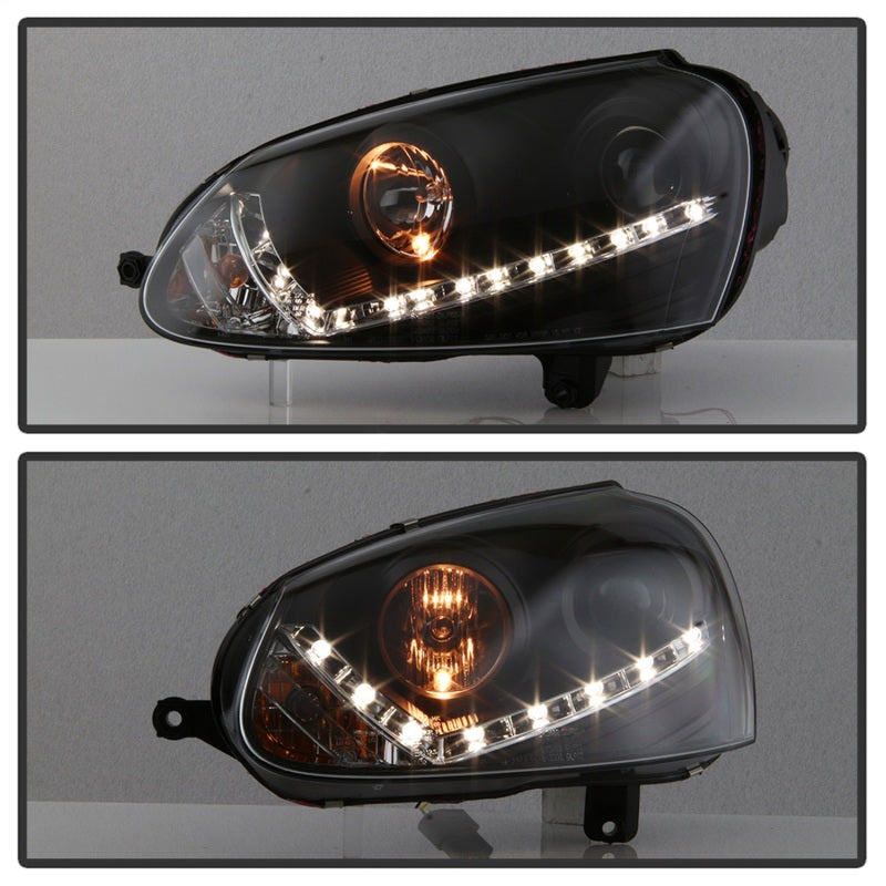 SPYDER 5017529 - Spyder Volkswagen GTI 06-09/Jetta 06-09 Xenon/HID Model OnlyDRL Black PRO-YD-VG06-HID-DRL-BK