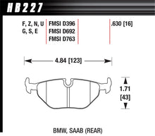 Load image into Gallery viewer, Hawk BMW 3/5/7 Series / M3 / Z3 / Z4  Race Blue 9012 Rear Brake Pads - free shipping - Fastmodz
