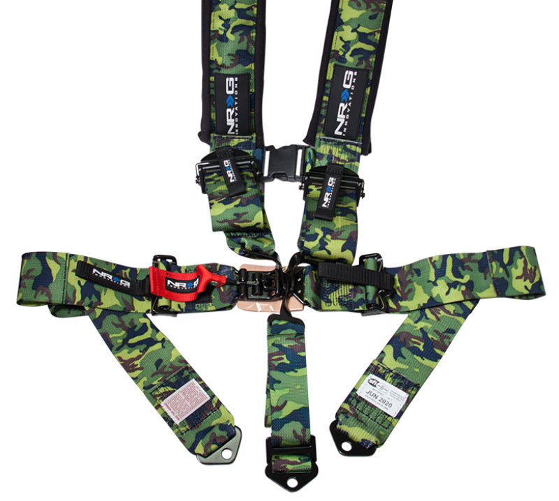 NRG SBH-5PCCAMO-620 - SFI 16.1 5pt 3in. Seat Belt Harness/ Latch LinkCamo