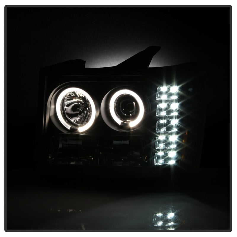 SPYDER 5010605 - Spyder GMC Sierra 1500/GMC Sierra Denali 08-13 Projector LED Halo- LED Blk PRO-YD-GS07-HL-BK