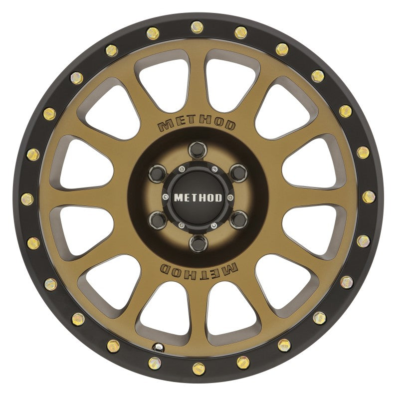 Method Wheels MR30589060900 FITS MR30589060900 -Method MR305 NV 18x9 0mm Offset 6x5.5 108mm CB Method Bronze/Black Street Loc Wheel