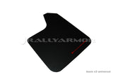 Rally Armor MF12-BAS-RD FITS: Universal fitment (no hardware) Basic Black Mud Flap w/ Red Logo