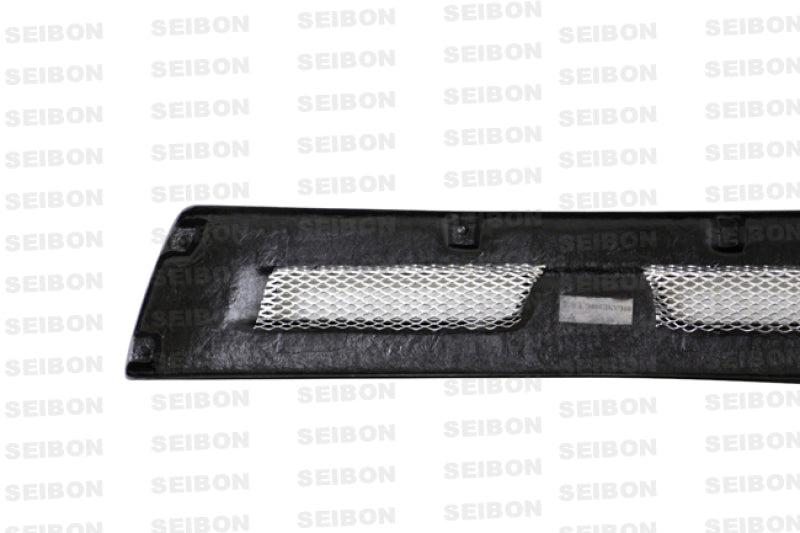 Seibon FG0809MITEVOX-S FITS 08-12 Mitsubishi Lancer Evo X Shaved Emblem Carbon Fiber Front Grill does not fit MR model