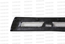 Load image into Gallery viewer, Seibon FG0809MITEVOX-S FITS 08-12 Mitsubishi Lancer Evo X Shaved Emblem Carbon Fiber Front Grill does not fit MR model