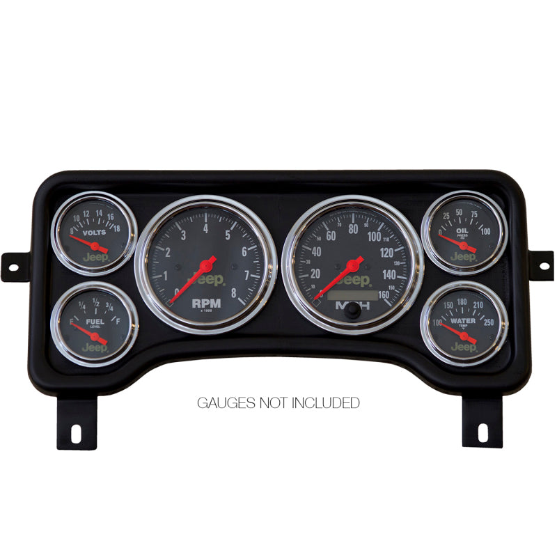 AutoMeter 5381 - Autometer Jeep TJ/XJ Direct Fit Dash Panel 6 Gauge 3 3/8in x2 / 2 1/16in x4