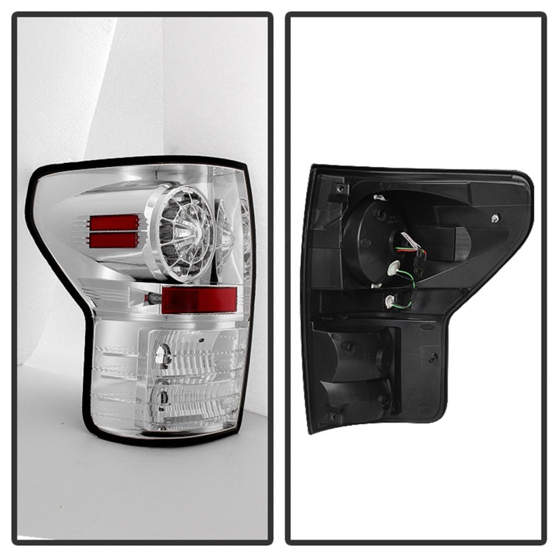 SPYDER 5029591 - Spyder Toyota Tundra 07-13 LED Tail lights Chrome ALT-YD-TTU07-LED-C