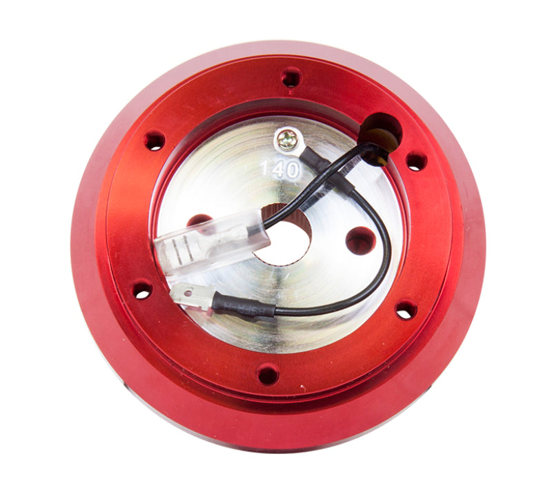 NRG SRK-140H - RD - Short Hub Adapter S13 / S14 Nissan 240 Red