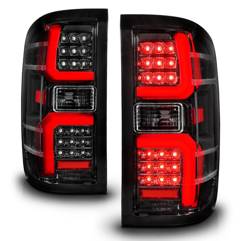 ANZO 311450 FITS 15-19 Chevrolet Silverado 2500 HD/3500 HD LED Taillight w/ Sequential Black Housing/Clear Lens