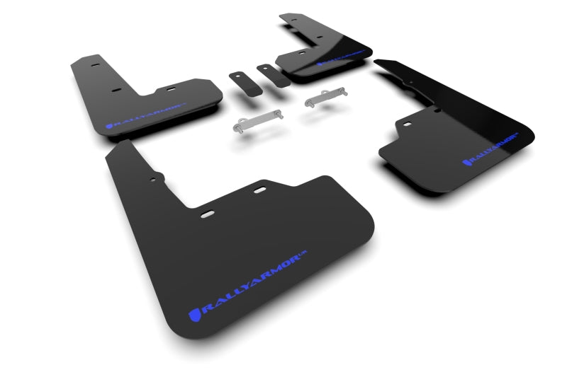 Rally Armor MF92-UR-BLK/BL FITS: 2022 Subaru WRX Black UR Mud Flap w/ Blue Logo