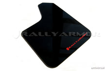 Load image into Gallery viewer, Rally Armor MF12-UR-BLK/RD FITS: Universal fitment (no hardware) UR Black Mud Flap w/ Red Logo