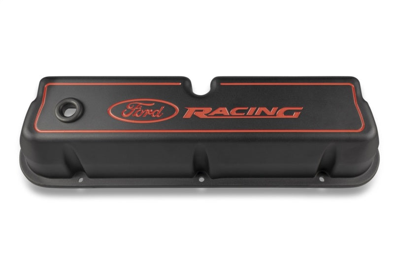 Ford Racing 302-003 FITS Logo Die-Cast Black Valve Covers