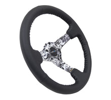 Load image into Gallery viewer, NRG Reinforced Steering Wheel (350mm / 3in. Deep) Blk Leather w/Hydrodipped Digi-Camo Spokes - free shipping - Fastmodz