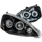 ANZO 121197 FITS: 2005-2006 Acura Rsx Projector Headlights w/ Halo Black