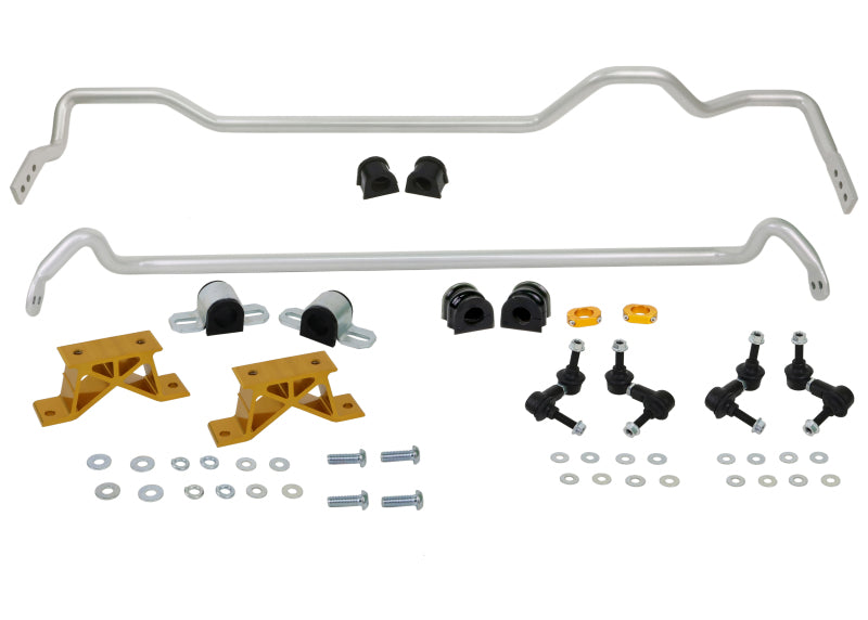 Whiteline BSK009M - 04-06 Subaru Impreza STI USDM Front & Rear Sway Bar Kit 24mm w/Mounts