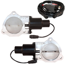 Load image into Gallery viewer, QTP QTEC70 - 3.5in Bolt-On QTEC Dual Electric Cutout Valves Pair