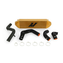 Load image into Gallery viewer, Mishimoto MMINT-FOST-13KBGD FITS 2013+ Ford Focus ST Gold Intercooler w/ Black Pipes