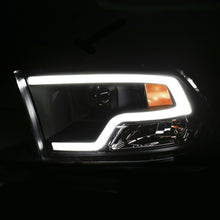 Load image into Gallery viewer, ANZO 111404 FITS: 09-18 Dodge Ram 1500 Plank Style Projector Headlights Black w/ Halo