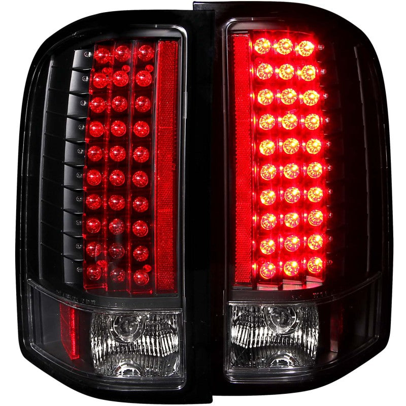 ANZO - [product_sku] - ANZO 2007-2013 Chevrolet Silverado 1500 LED Taillights Black - Fastmodz