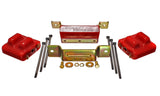 Energy Suspension 3.1131R FITS 88-94 GM Blazer 4WD K Series Red Motor and Transmision Mounts; Zinc Finish