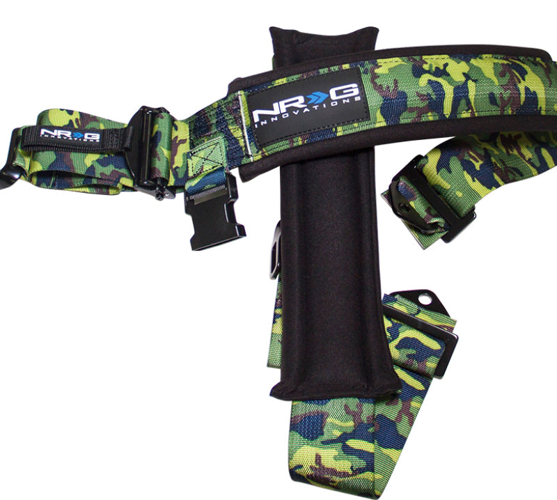 NRG SBH-5PCCAMO-620 - SFI 16.1 5pt 3in. Seat Belt Harness/ Latch LinkCamo