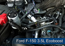 Load image into Gallery viewer, J&amp;L 2011-2023 Ford F-150 2.7L/3.5L/5.0L Passenger Side Oil Separator 3.0 - Clear Anodized