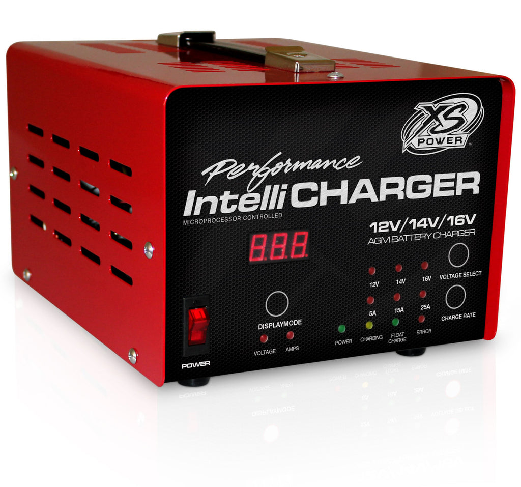XS Power Batteries 12/16V Battery IntelliCharger, 5A, 15A, 25A